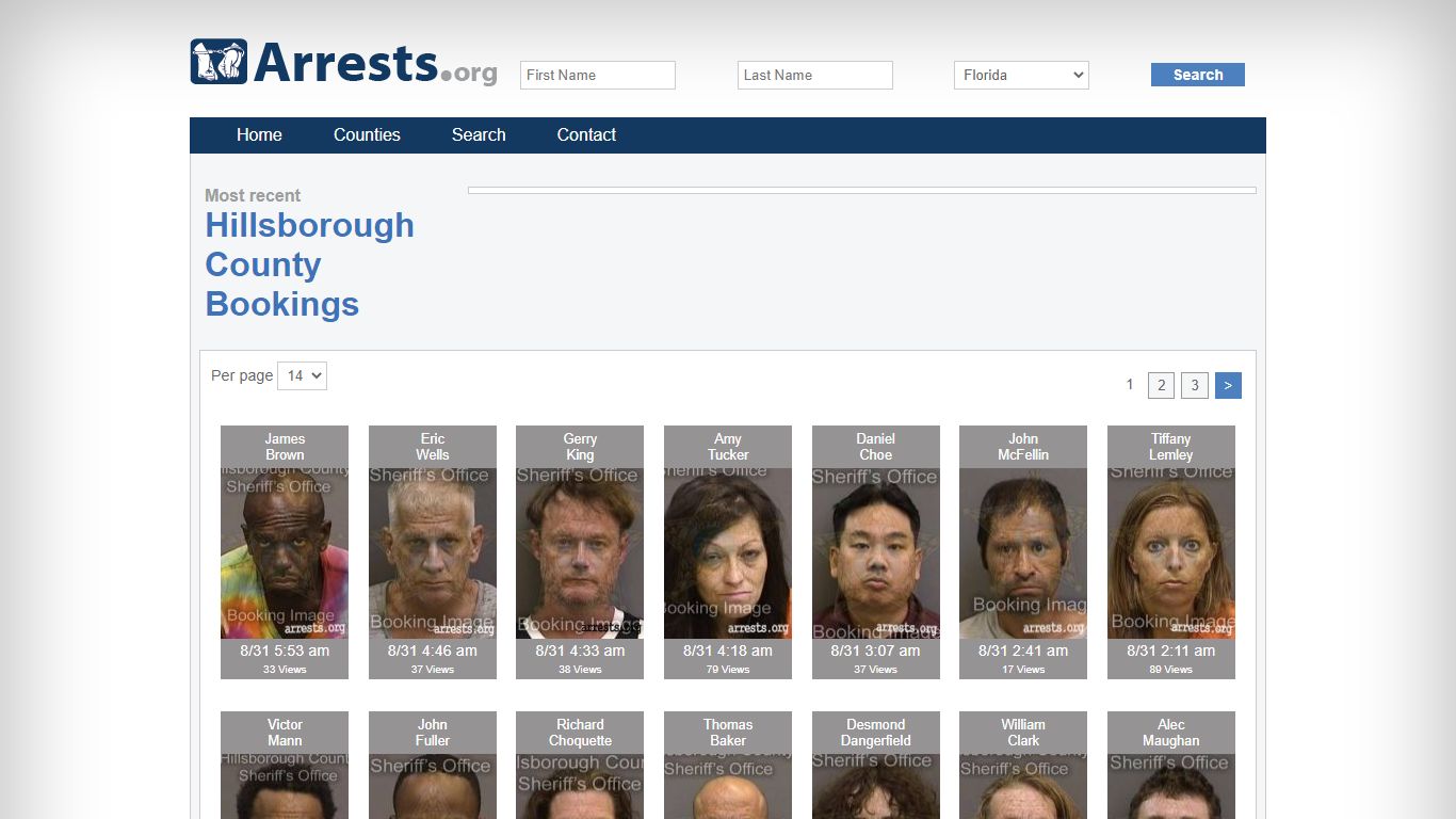 Hillsborough County Arrests and Inmate Search